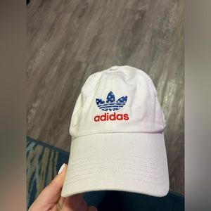 White Adidas hat